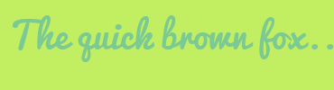 Image with Font Color 7BCA93 and Background Color C2EE62